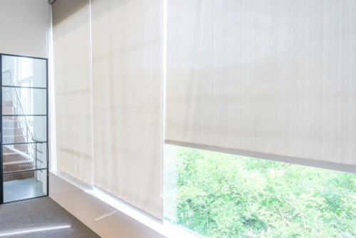 Curtains, Roller Blinds, and Venetian Blinds